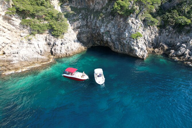Blue cave tour - 4 caves and sandy beach - Stop 2 on Kolocep: Three Sister caves (and second chance to swim)