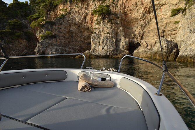 Boat rental in Dubrovnik Croatia. Cruise around Dubrovnik coast and islands - The Core Stop: Blue Cave on Koločep (Swim and Snorkel Time)