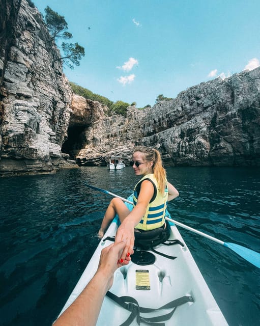 Dubrovnik: Kayak Rental - Option 1: Betina Cave Stop for Swim-and-Sun Breaks