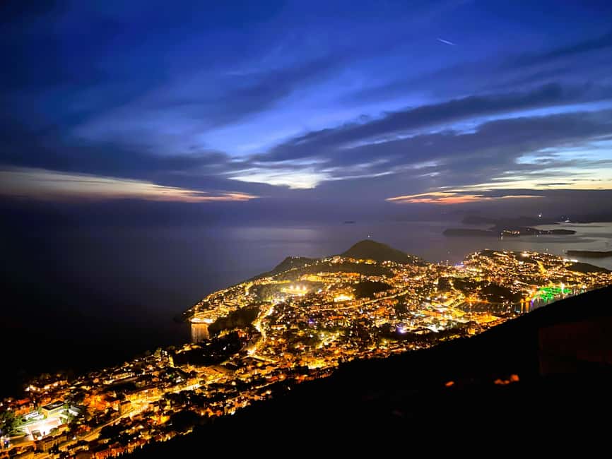 Dubrovnik Night Drive: Lights of the Adriatic - Stop 3: 200-Year-Old Fortress Rooftop on Mount Srdj