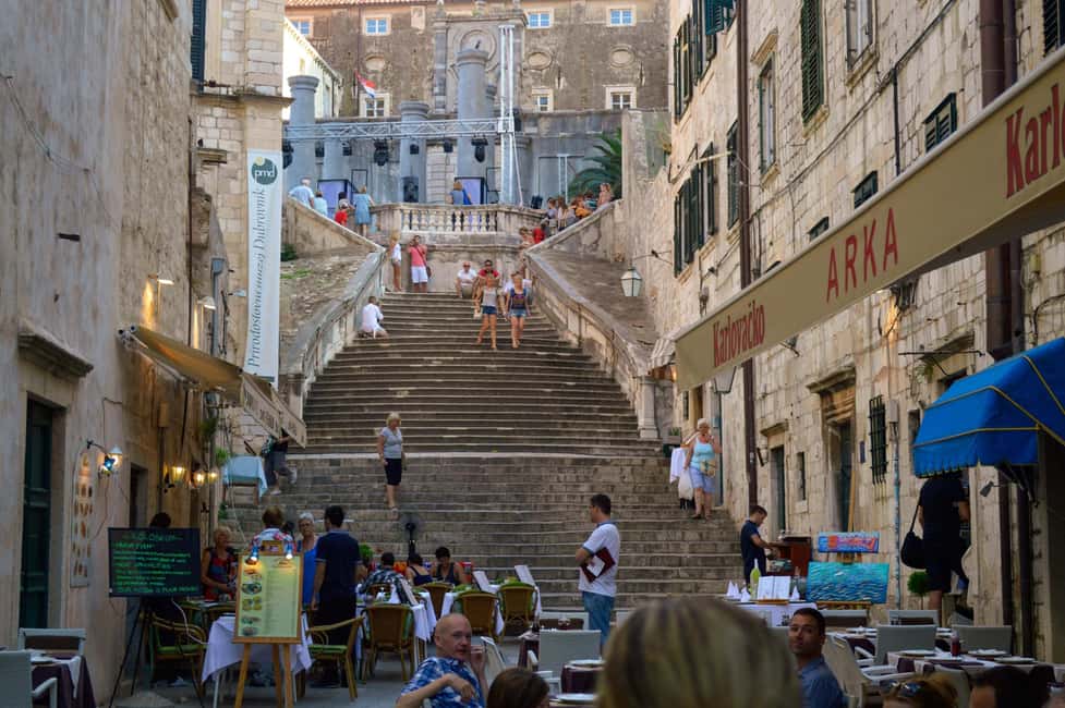 Dubrovnik: Pile Gate & Old Town with Spices and Hidden Gems - Jesuit Stairs: yes, there are steps—yes, the view helps