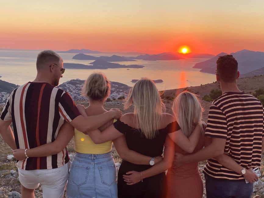 Dubrovnik Sunset Mountain Tour With Wine - Dubrovnik Bridge First: City, Lapad Peninsula, and Open Sea Views