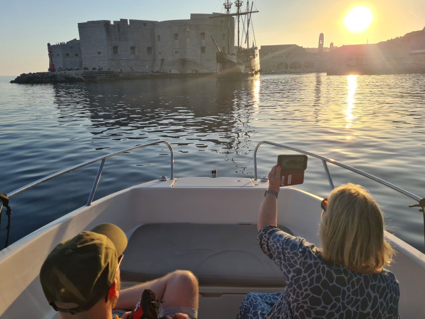 Dubrovnik: Sunset Tour With Panorama Of City Walls - Betina Cave Beach and the two biggest coastal caves
