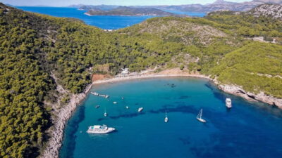 From Dubrovnik: Elaphiti Islands & Blue Cave Speedboat Tour - Lopud and Sunj Beach: why the car-free stop is the perfect reset