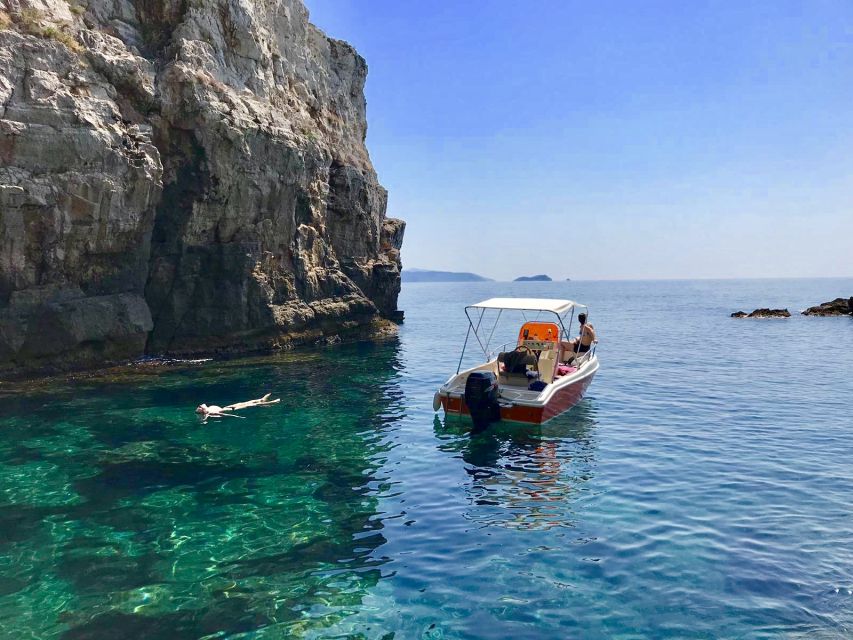 From Dubrovnik: Full-Day Private Boat Tour of Elafiti Island - Lopud Island free time: port views and real lunch choices