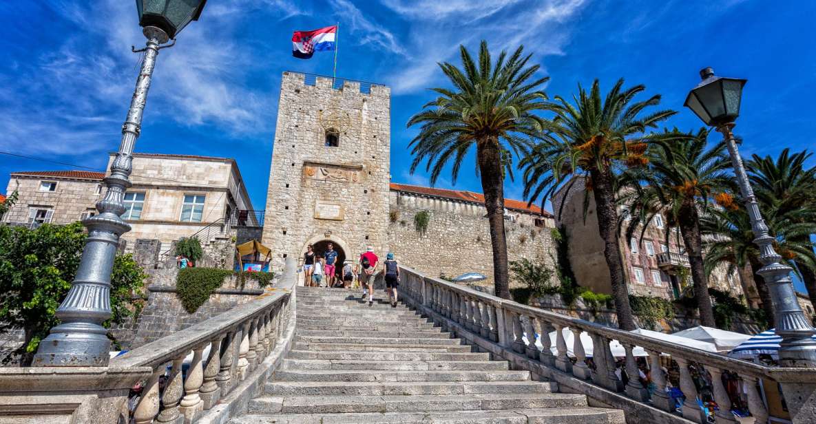 From Dubrovnik: Island of Korčula with wine tasting - Ston’s 5-kilometer walls, salt ponds, and oyster culture