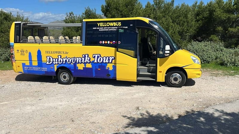 Hop-On Hop-Off Yellow Cabrio Tour: See Dubrovnik in 90mins - Inside the open-air minivan: comfort, visibility, and photos