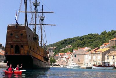 Kayak and Bike Tour to Sipan island from Lopud - Pedaling Between Sudurad and Luka Through Olive and Wine Country