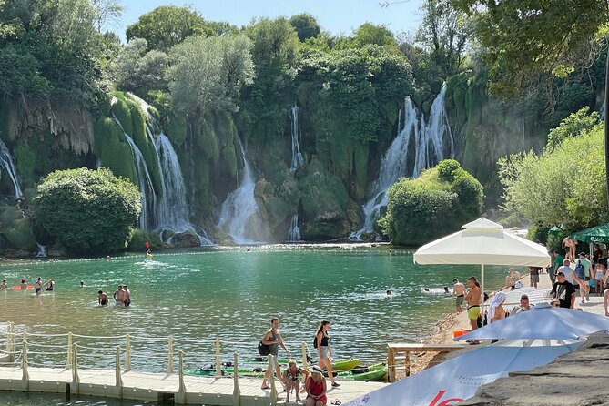 Over the Bridge to the Falls (Mostar) - First stop timing: coffee break, road time, then Mostar