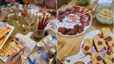 Paint, Sip, and Savor Local Flavors: Unique Local Experience - Your Materials: Sustainable Serving Board and Studio Setup