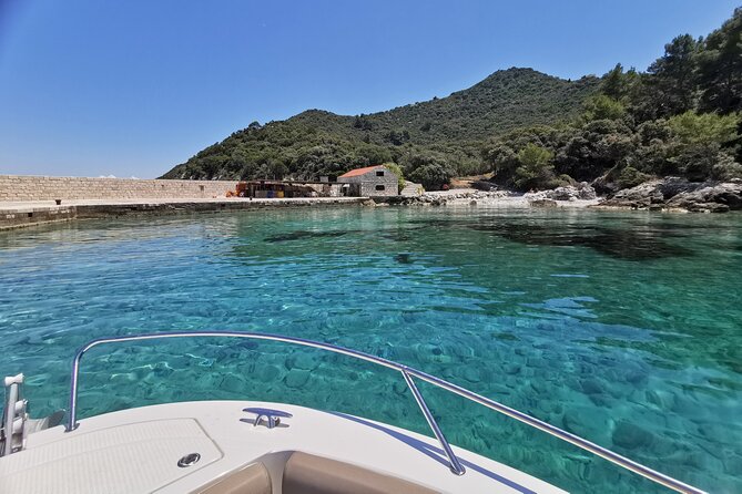 Rent a luxury speed boat for great fun on this Elaphiti Islands tour - Stop 2: Šipan for olive trees, old palaces, and Sūđurađ port life