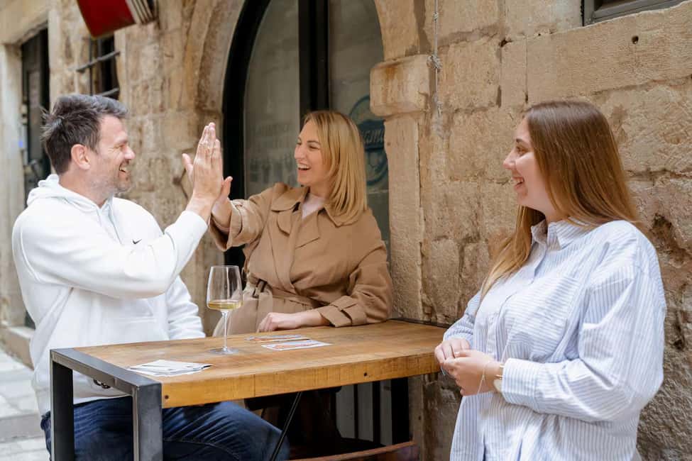 Wine Quest - A Journey Through Dubrovnik's Vinous Heritage - Old Town stop and the included Croatian wine tasting